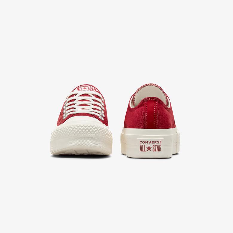 Converse Chuck Taylor All Star Lift Hearts Unisex Kırmızı Platform Sneaker
