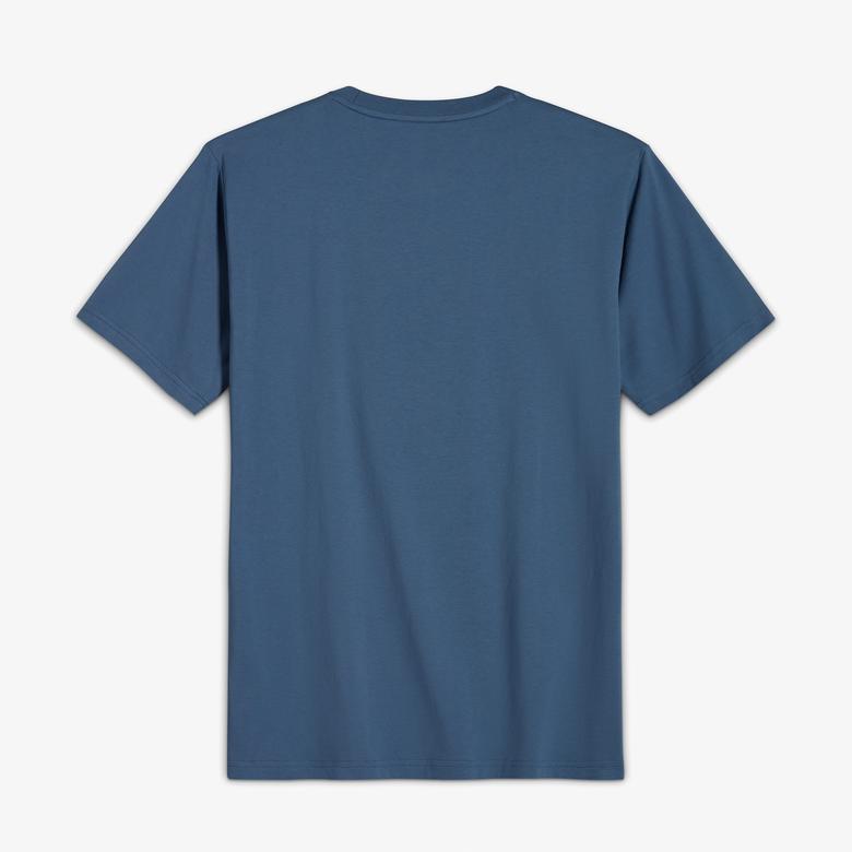 Converse Classic Erkek Grafik Baskılı Mavi T-Shirt
