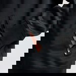 Converse Retro Track  Erkek Grafik Baskılı Siyah Ceket