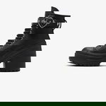 Converse Chuck 70 De Luxe Heel Unisex Siyah Deri Platform Dark Romance Sneaker