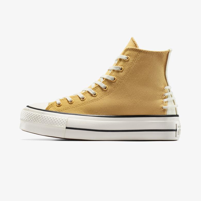 Converse Chuck Taylor All Star Lift Crafted Laces Unisex Beyaz Platform Sneaker