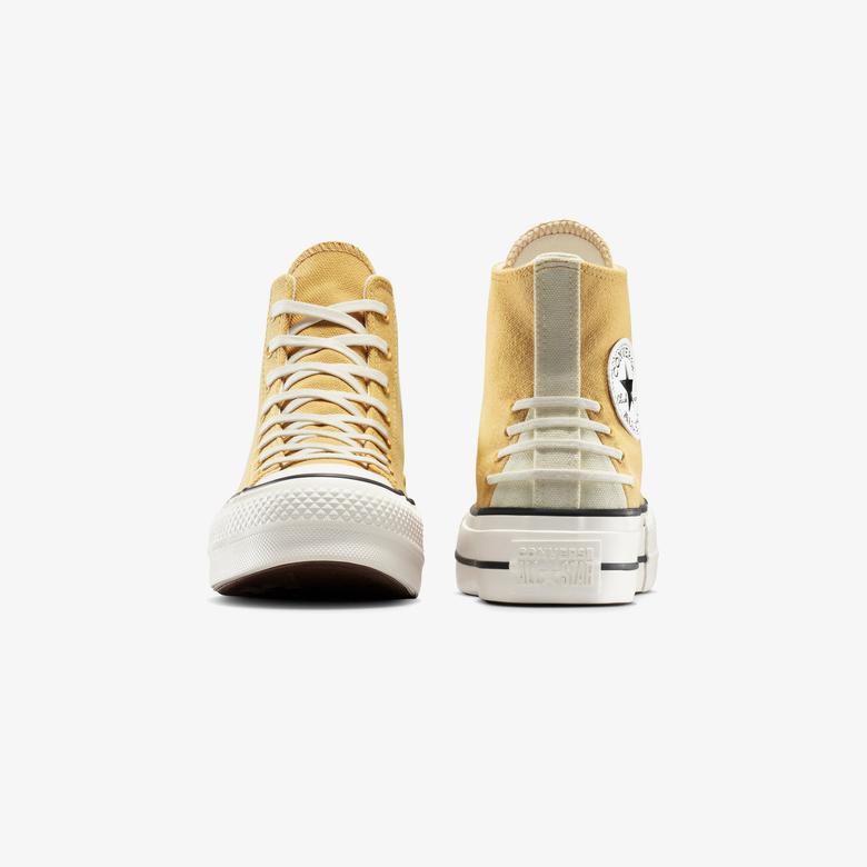 Converse Chuck Taylor All Star Lift Crafted Laces Unisex Beyaz Platform Sneaker