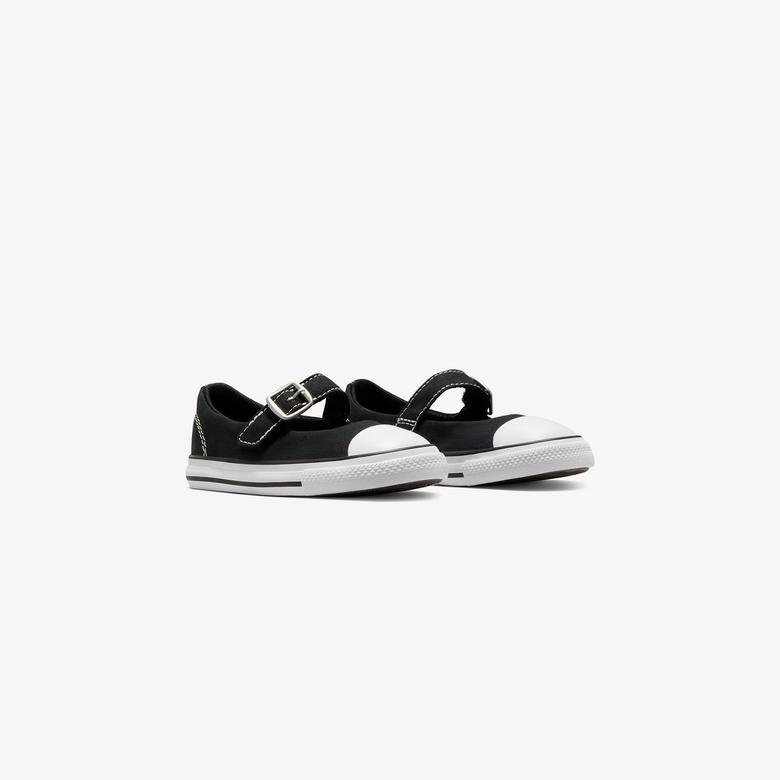 Converse Chuck Taylor All Star Dainty Mary Jane Bebek Siyah Babet