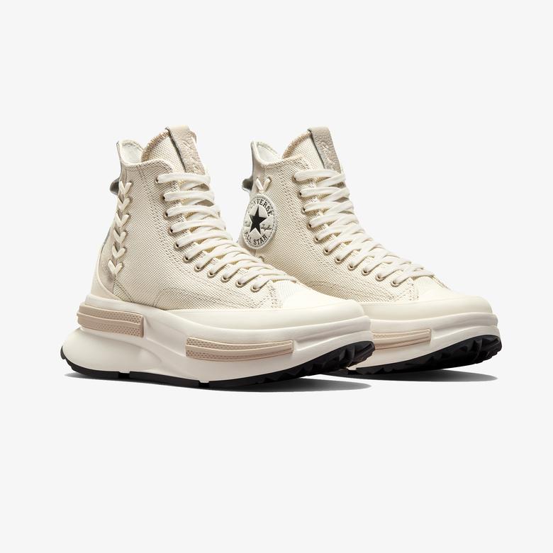 Converse Run Star Legacy CX Platform Crafted Laces Kadın Bej Sneaker