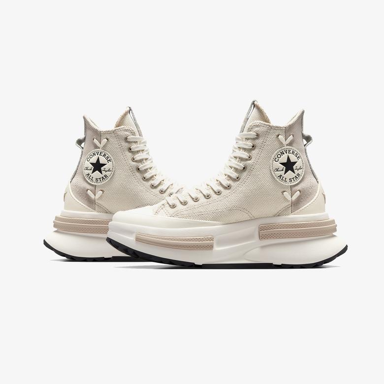 Converse Run Star Legacy CX Platform Crafted Laces Kadın Bej Sneaker
