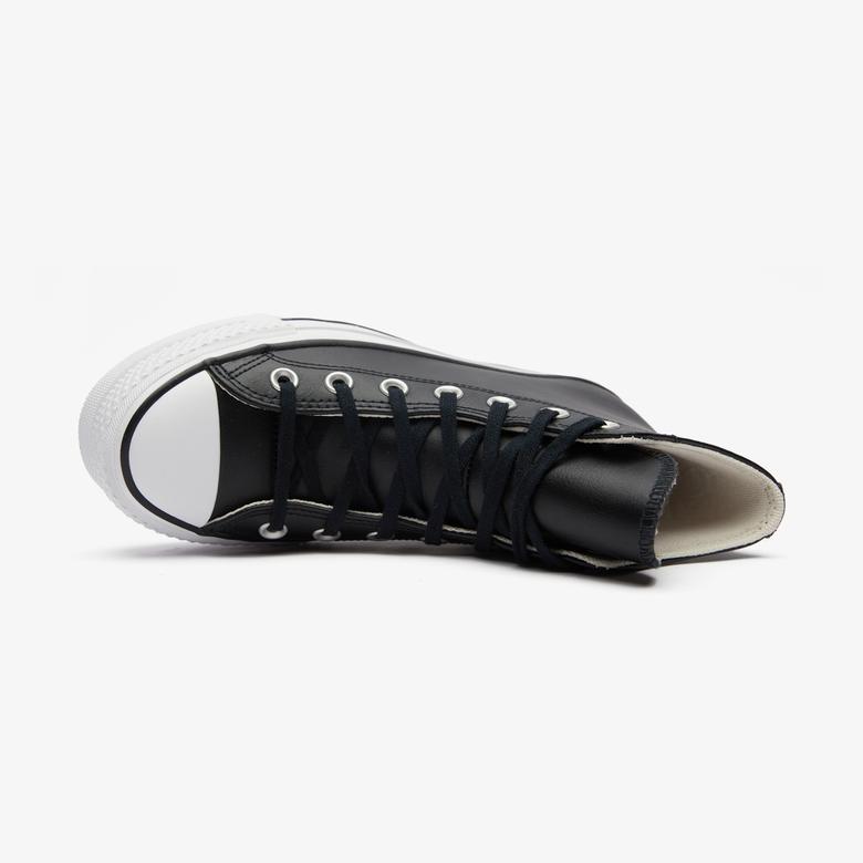 Converse Chuck Taylor All Star High Lift Platform Deri Unisex Siyah Sneaker