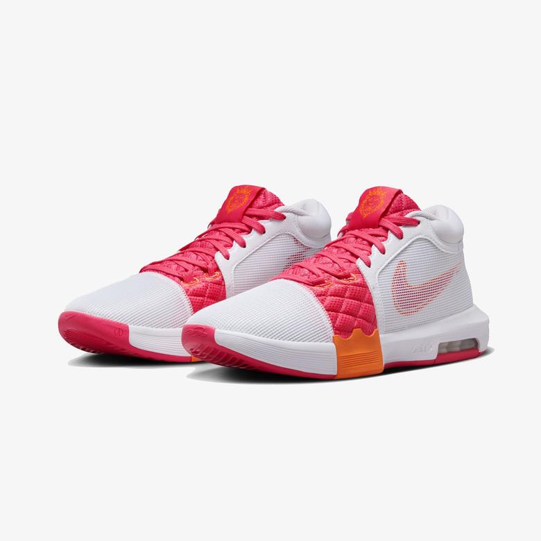 Nike LeBron Witness VIII Erkek Beyaz Basketbol Ayakkabısı