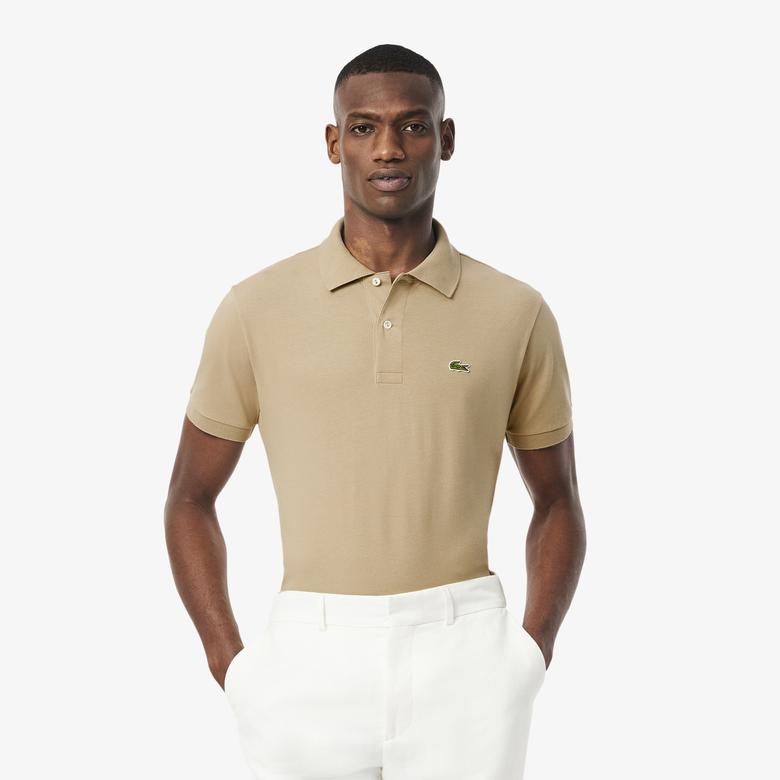 Lacoste L.12.12 Classic Fit Erkek Bej Polo