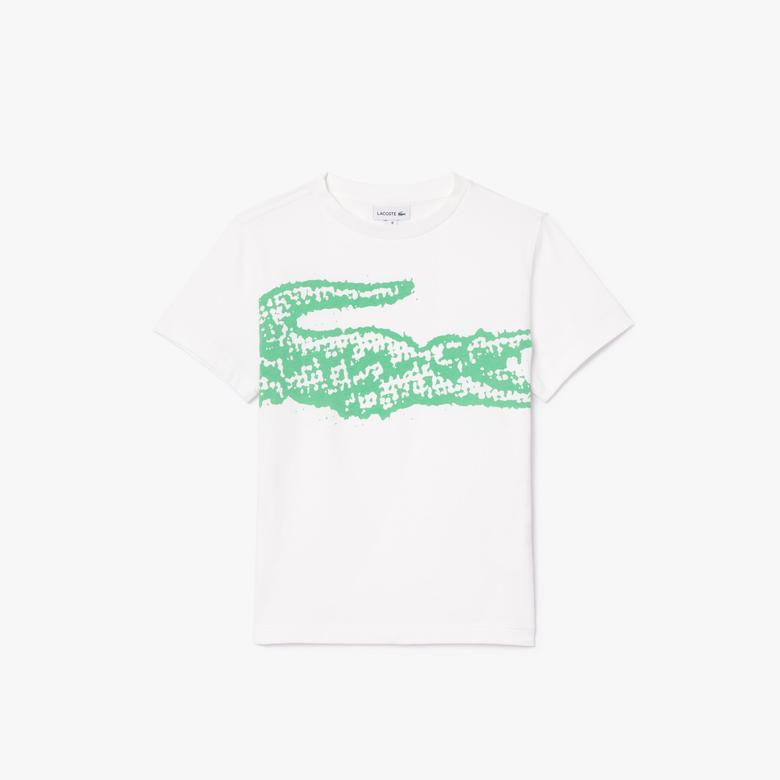 Lacoste Classic Fit Çocuk Beyaz T-Shirt