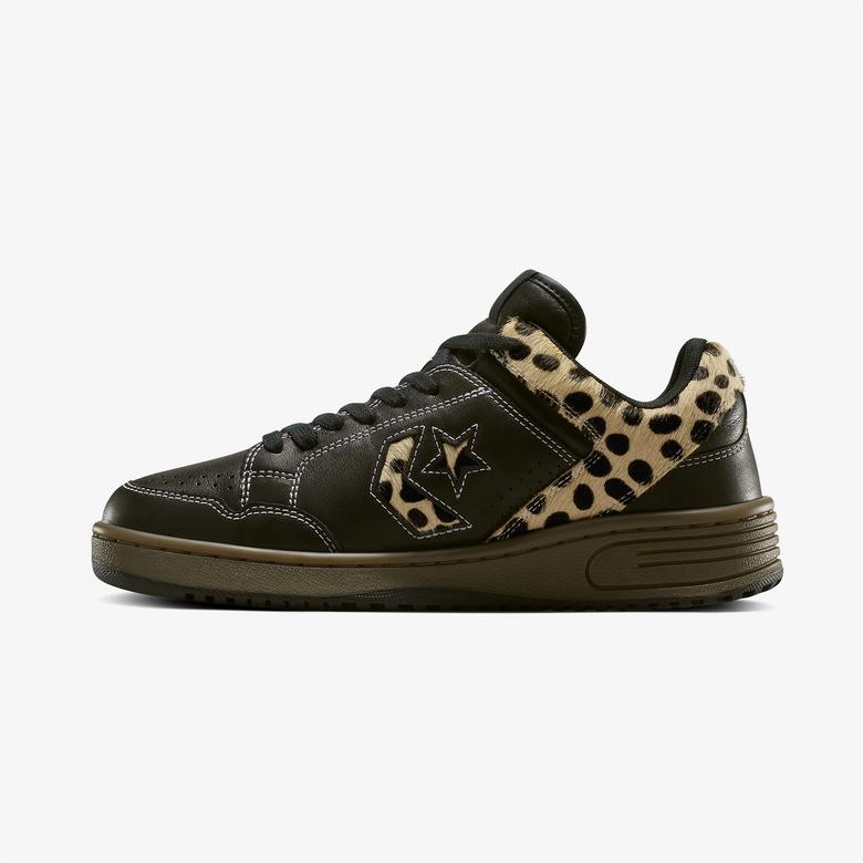 Converse Weapon Pony Hair Unisex Siyah Deri Sneaker