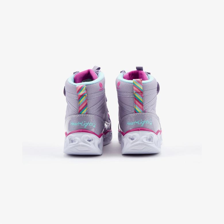 Skechers Heart Lights Çocuk Mor Bot