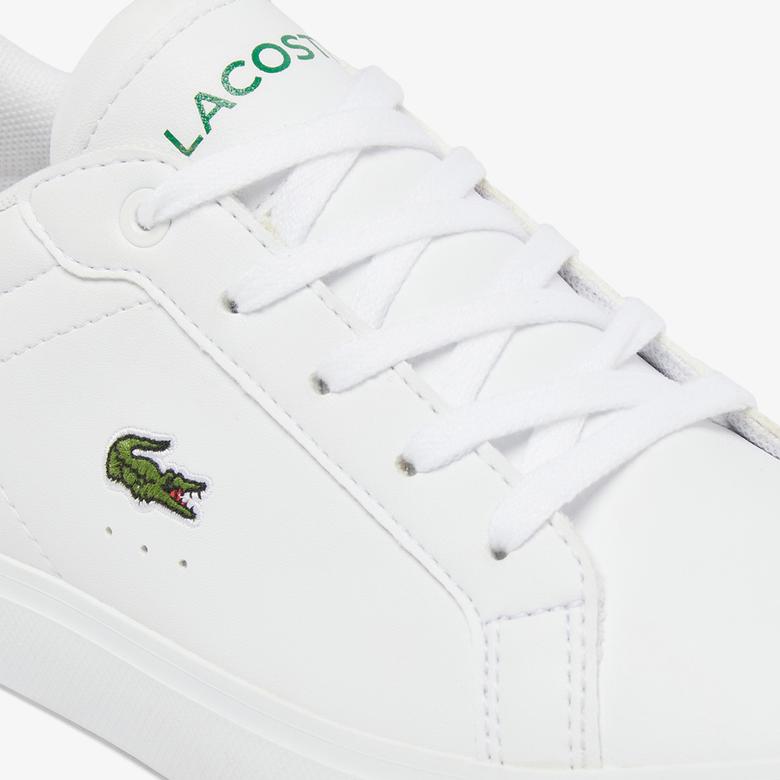 Lacoste Powercourt Çocuk Beyaz/Yeşil Sneaker