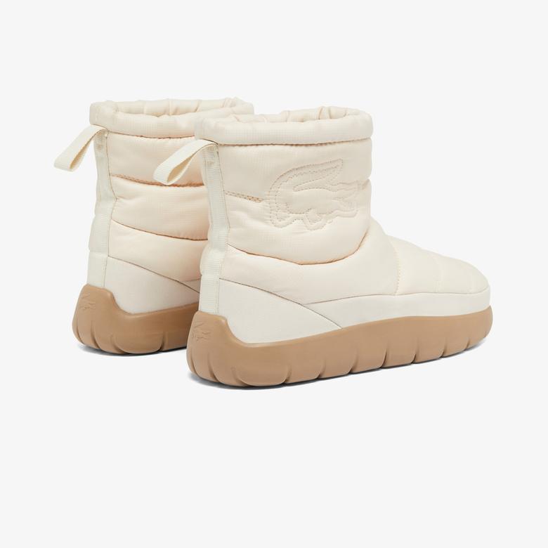 Lacoste Serve Slipper Mid Kadın Beyaz/Kahverengi Bot