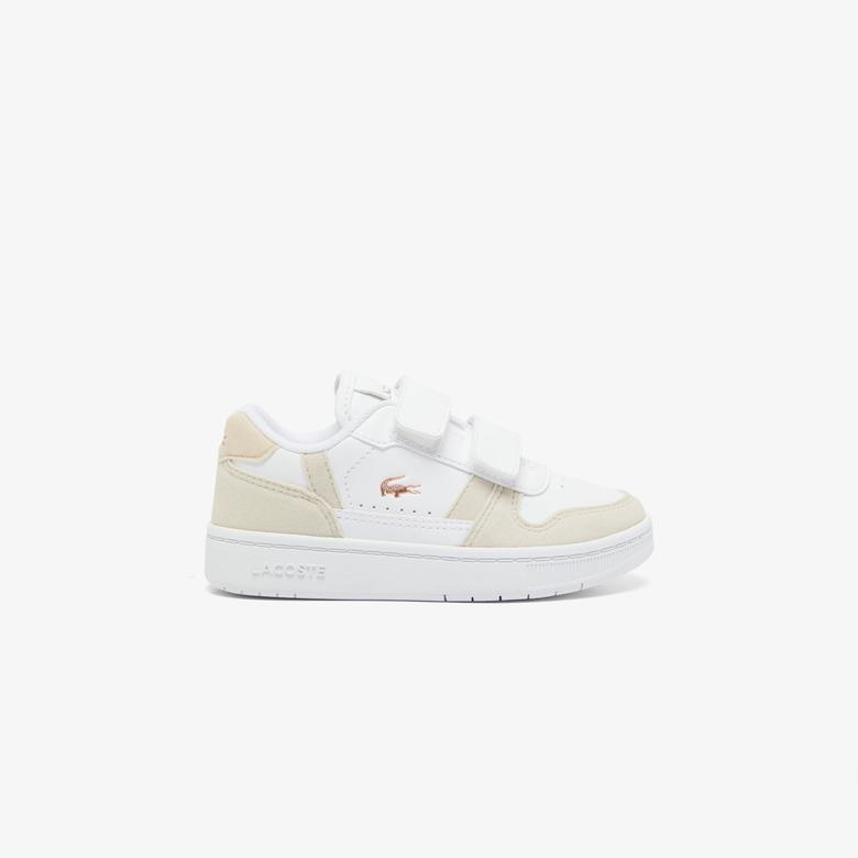 Lacoste T-Clip Çocuk Beyaz/Pembe Sneaker