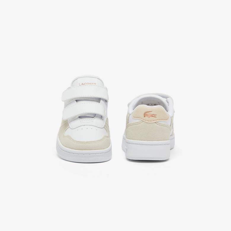 Lacoste T-Clip Çocuk Beyaz/Pembe Sneaker
