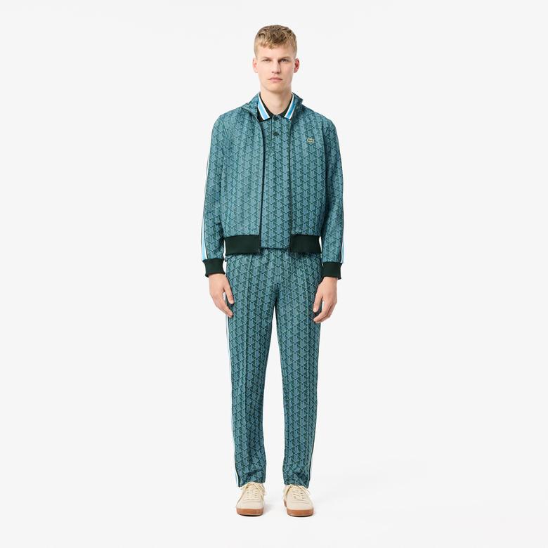 Lacoste Erkek Classic Fit Monogram Yeşil Polo