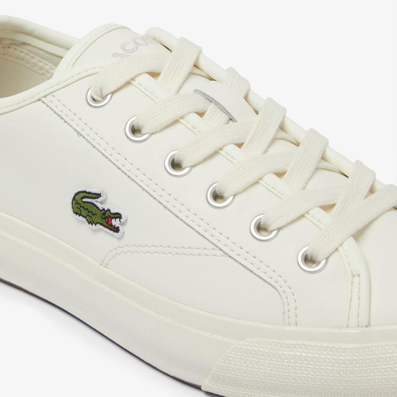 Lacoste Backcourt Kadın Krem Sneaker