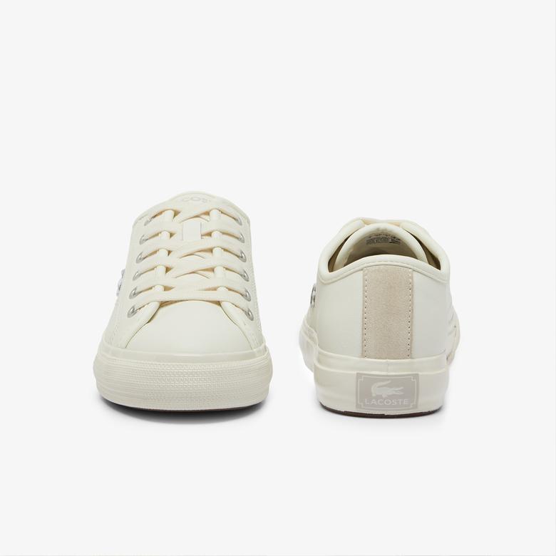 Lacoste Backcourt Kadın Krem Sneaker