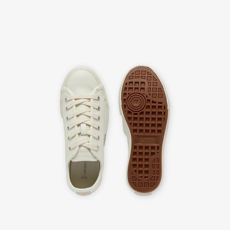 Lacoste Backcourt Kadın Krem Sneaker