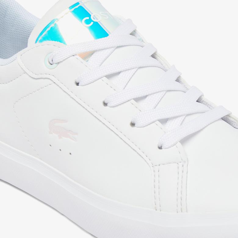 Lacoste Powercourt Çocuk Beyaz/Pembe Sneaker