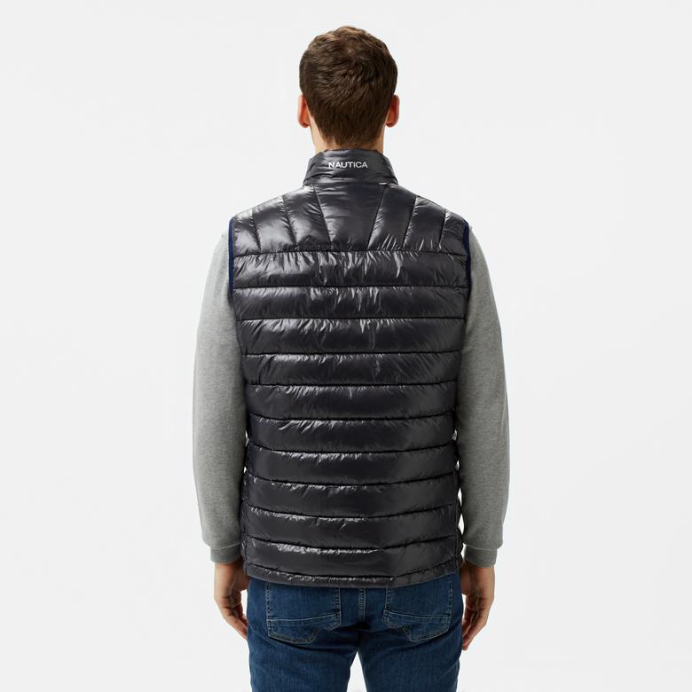Nautica Erkek Lacivert & Gri Çift Taraflı Yelek