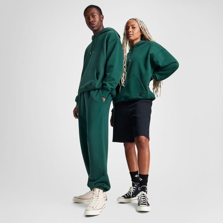 Converse Classic Unisex Loose Fit Yeşil Hoodie