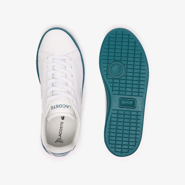 Lacoste Carnaby Pro Synthetic Fiber Çocuk Beyaz Sneaker