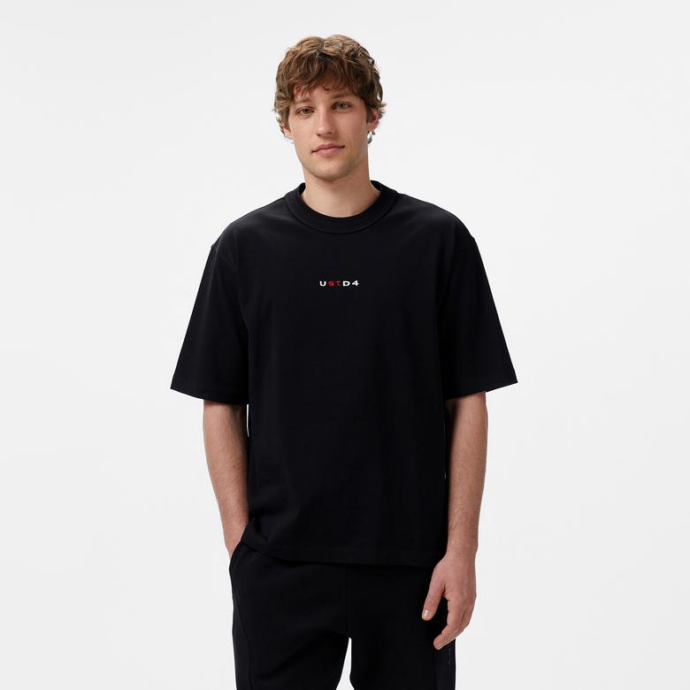 UNITED4 Erkek Siyah T-Shirt