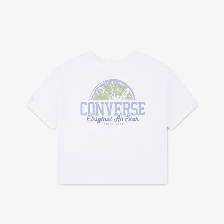 Converse Boxy Çocuk Beyaz T-Shirt