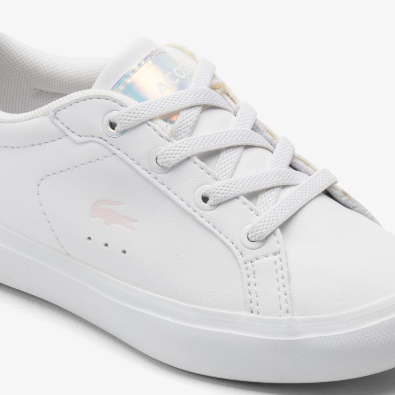 Lacoste Powercourt Çocuk Beyaz Sneaker