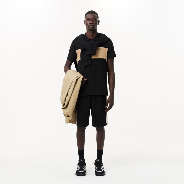 Lacoste Erkek Regular Fit Renk Bloklu Siyah Polo