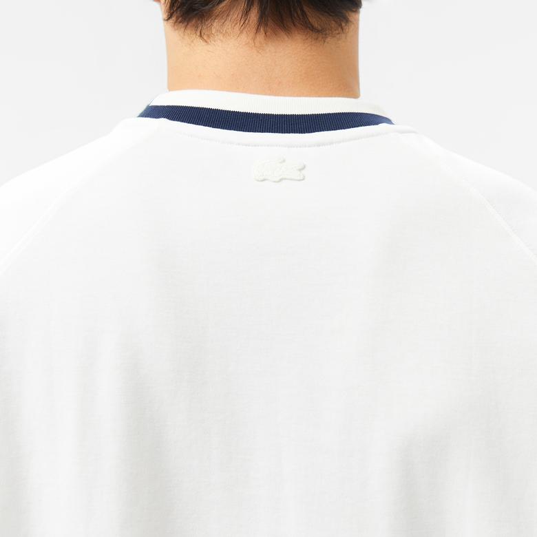 Lacoste Erkek Bisiklet Yaka Beyaz T-Shirt