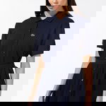 Lacoste Kadın Loose Fit Kısa Kollu Gömlek Yaka Lacivert Elbise