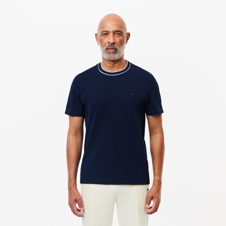 Lacoste Erkek Regular Fit Bisiklet Yaka Lacivert T-Shirt