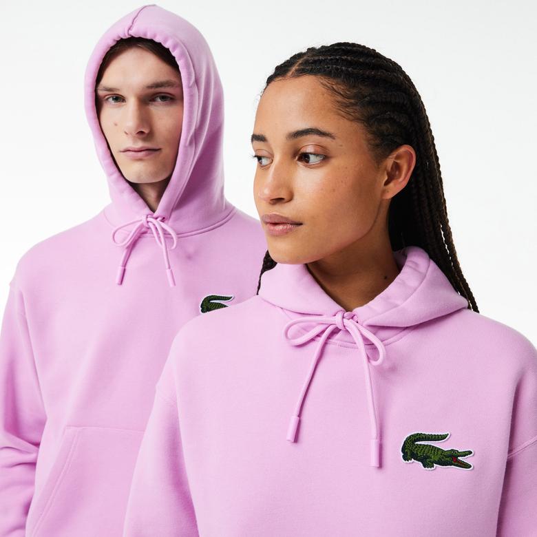 Lacoste Unisex Loose Fit Hooded Organic Cotton Jogger Sweatshirt