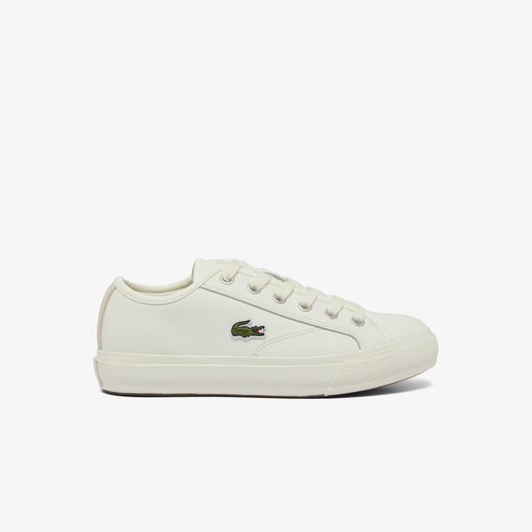 Lacoste Backcourt Kadın Krem Sneaker