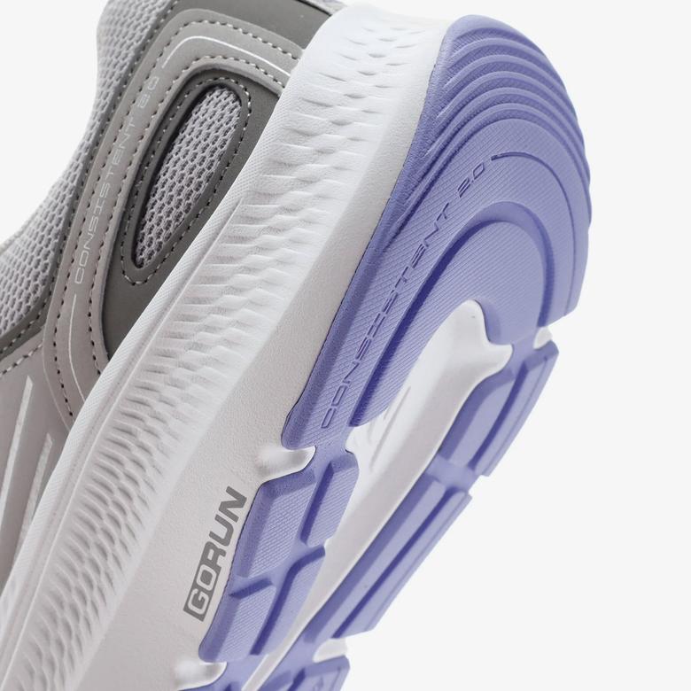 Skechers Go Run Consistent Kadın Gri/Mor Spor Ayakkabı