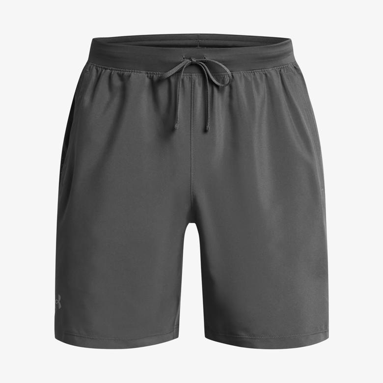 Under Armour Launch 7 inch Erkek Gri Antrenman Şortu