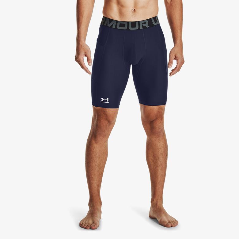 Under Armour Heat Gear Erkek Lacivert Kısa Antrenman Taytı