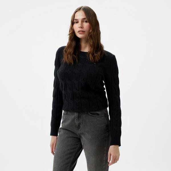 Tommy Hilfiger Kadın Siyah Triko