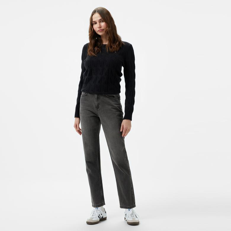 Tommy Hilfiger Kadın Siyah Triko