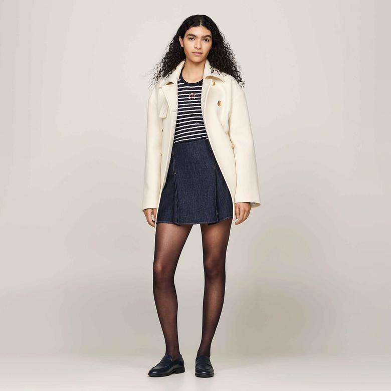 Tommy Hilfiger Kadın Mavi Etek