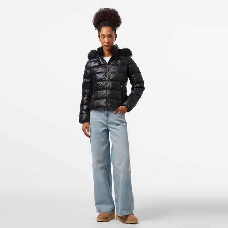 Tommy Hilfiger Kadın Siyah Mont