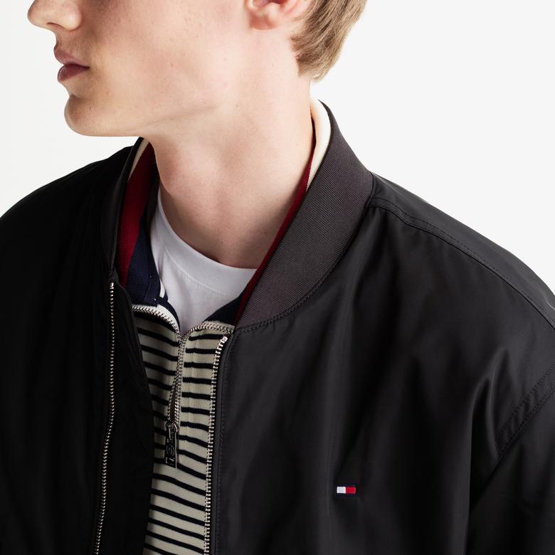 Tommy Hilfiger Erkek Siyah Mont