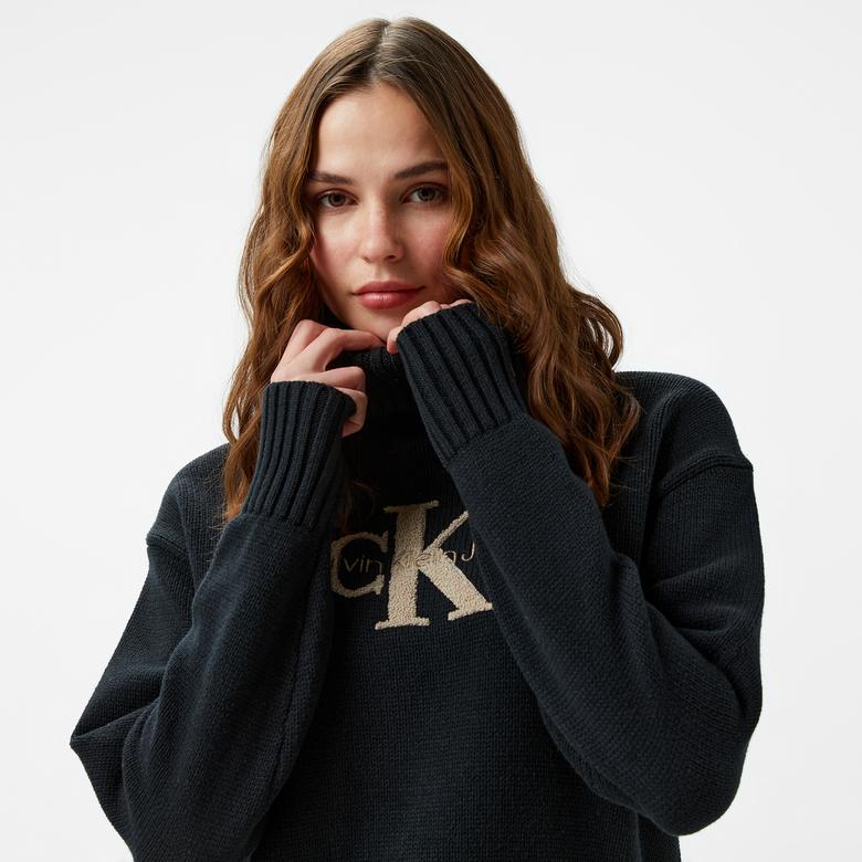 Calvin Klein Jeans Kadın Siyah Triko
