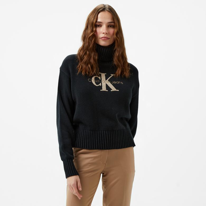 Calvin Klein Jeans Kadın Siyah Triko