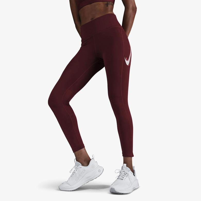 Nike Fast Kadın Bordo Koşu Taytı