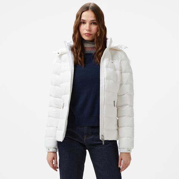 Tommy Jeans Kadın Beyaz Mont