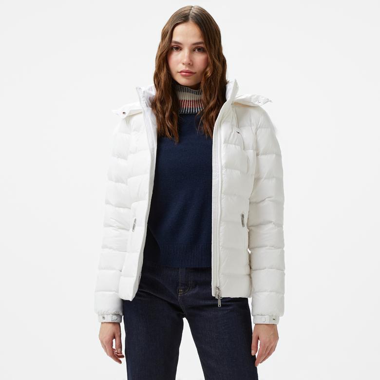 Tommy Jeans Kadın Beyaz Mont