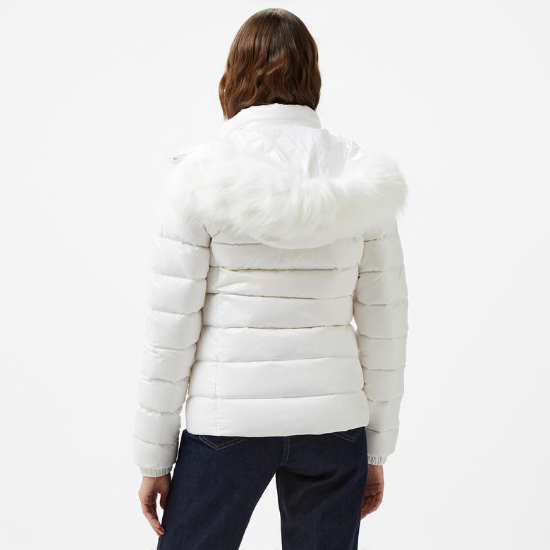 Tommy Jeans Kadın Beyaz Mont